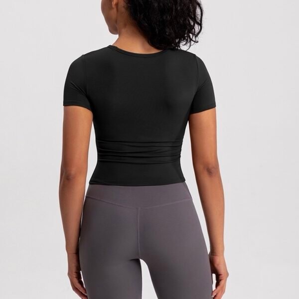 Yoga top with a chest pad(top)